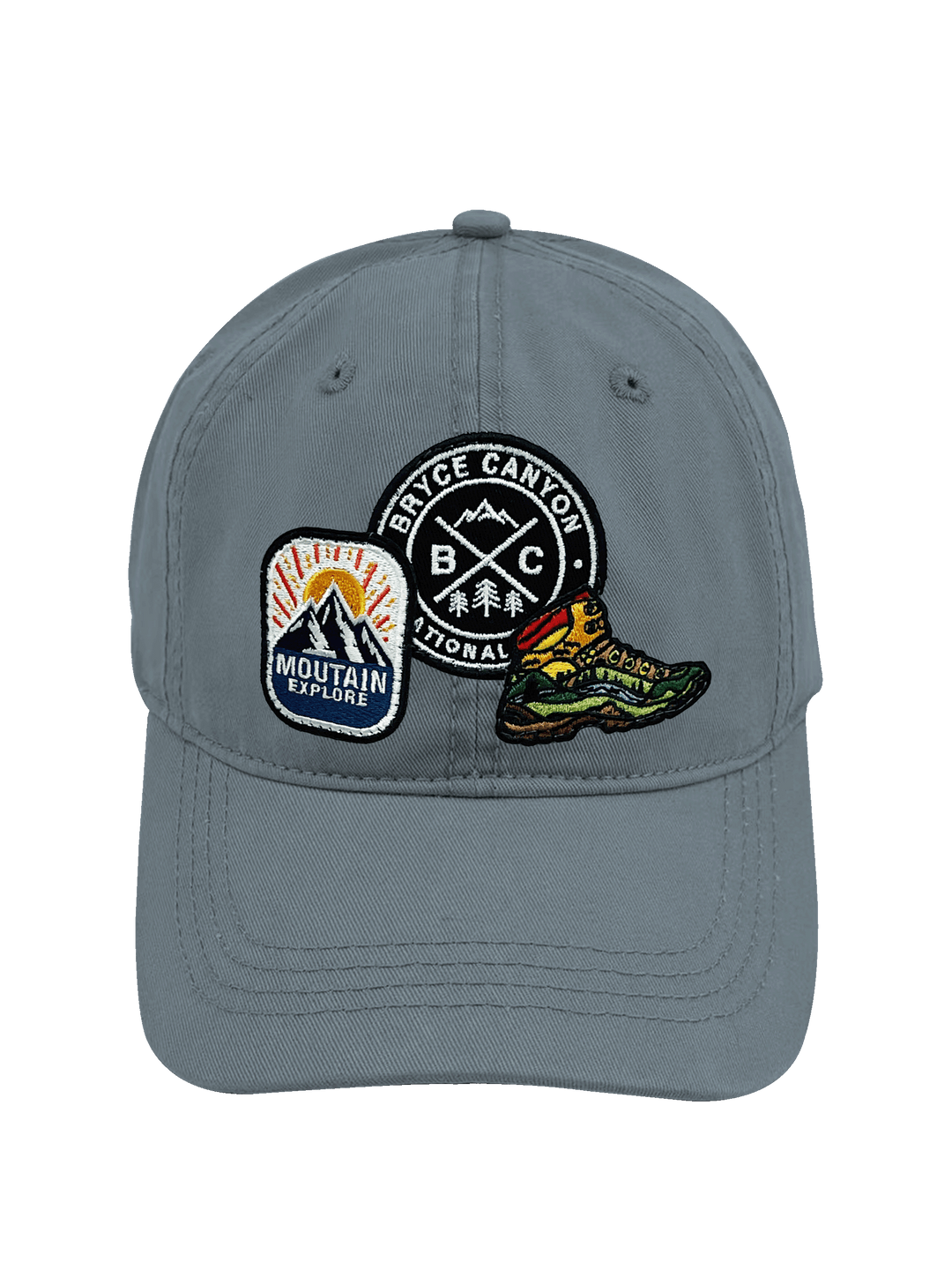 Bryce Canyon Mountain Adventure Embroidered Patch Baseball Cap