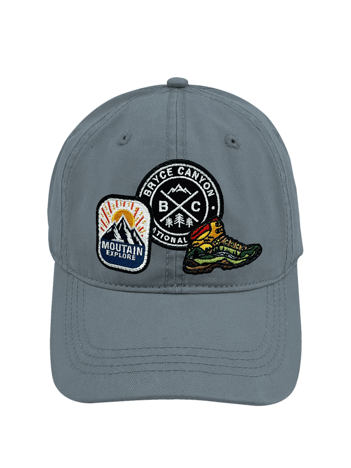 Bryce Canyon Mountain Adventure Embroidered Patch Baseball Cap