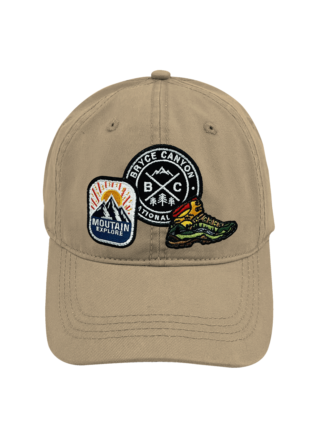 Bryce Canyon Mountain Adventure Embroidered Patch Baseball Cap