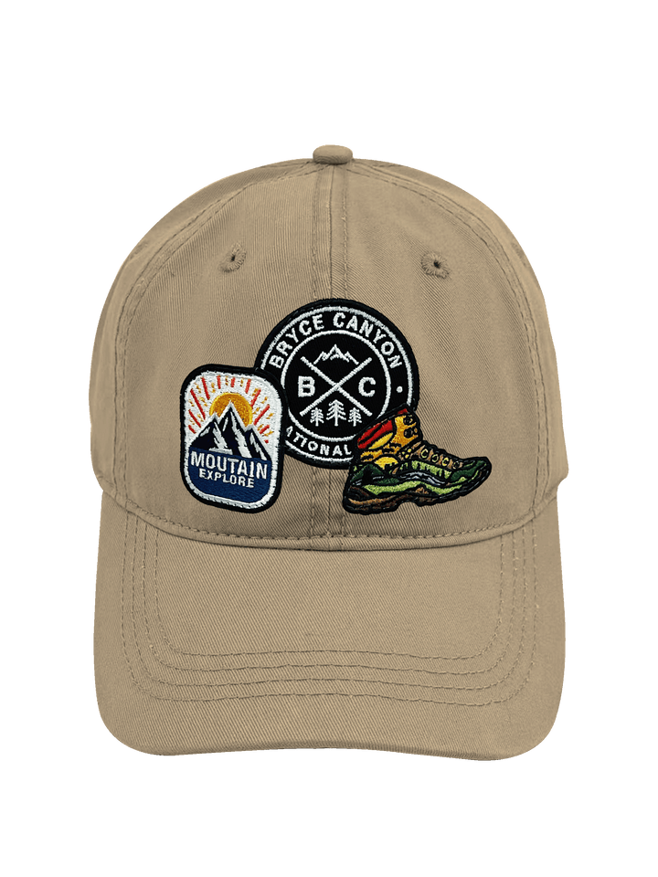 Bryce Canyon Mountain Adventure Embroidered Patch Baseball Cap