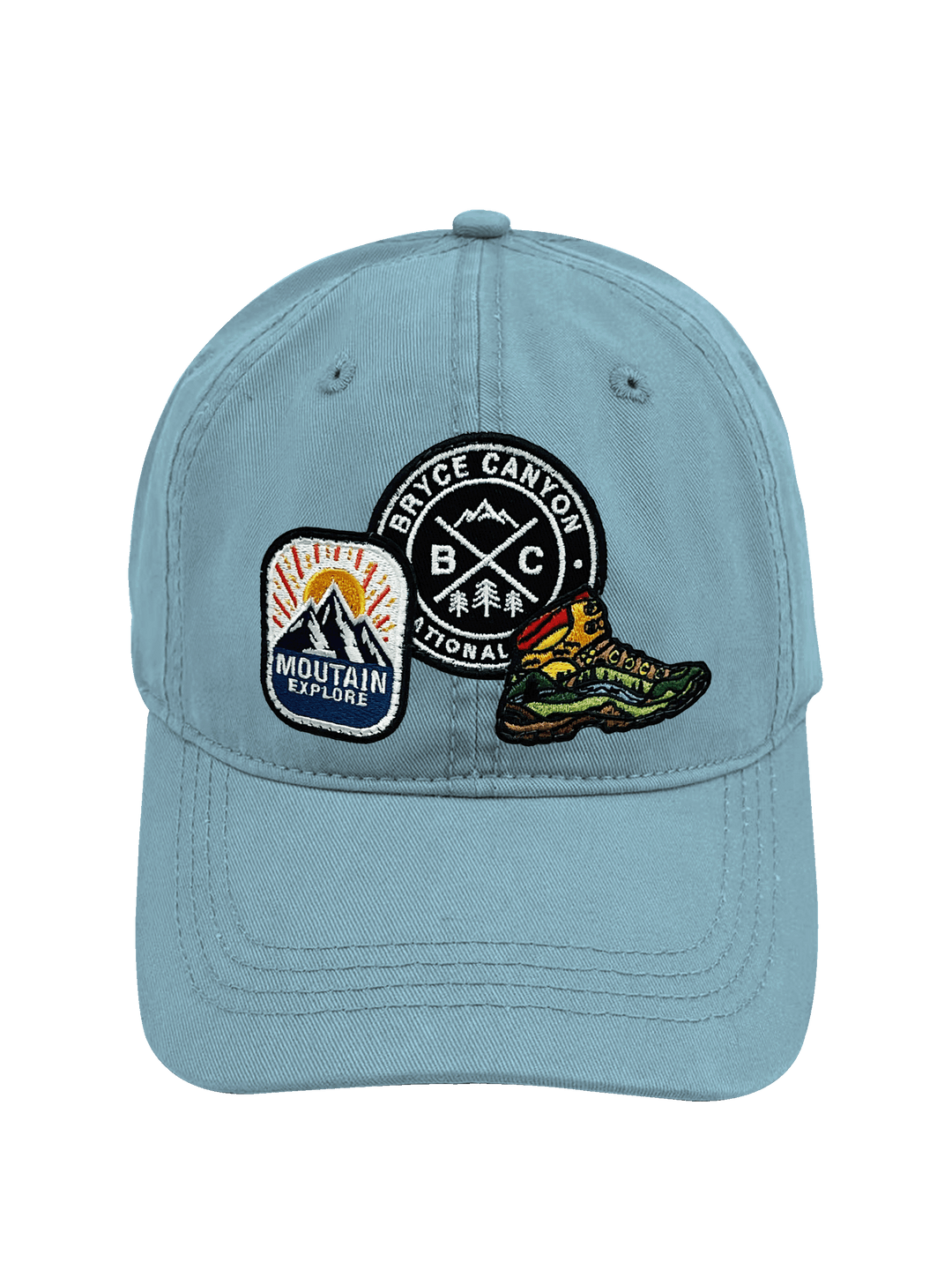 Bryce Canyon Mountain Adventure Embroidered Patch Baseball Cap