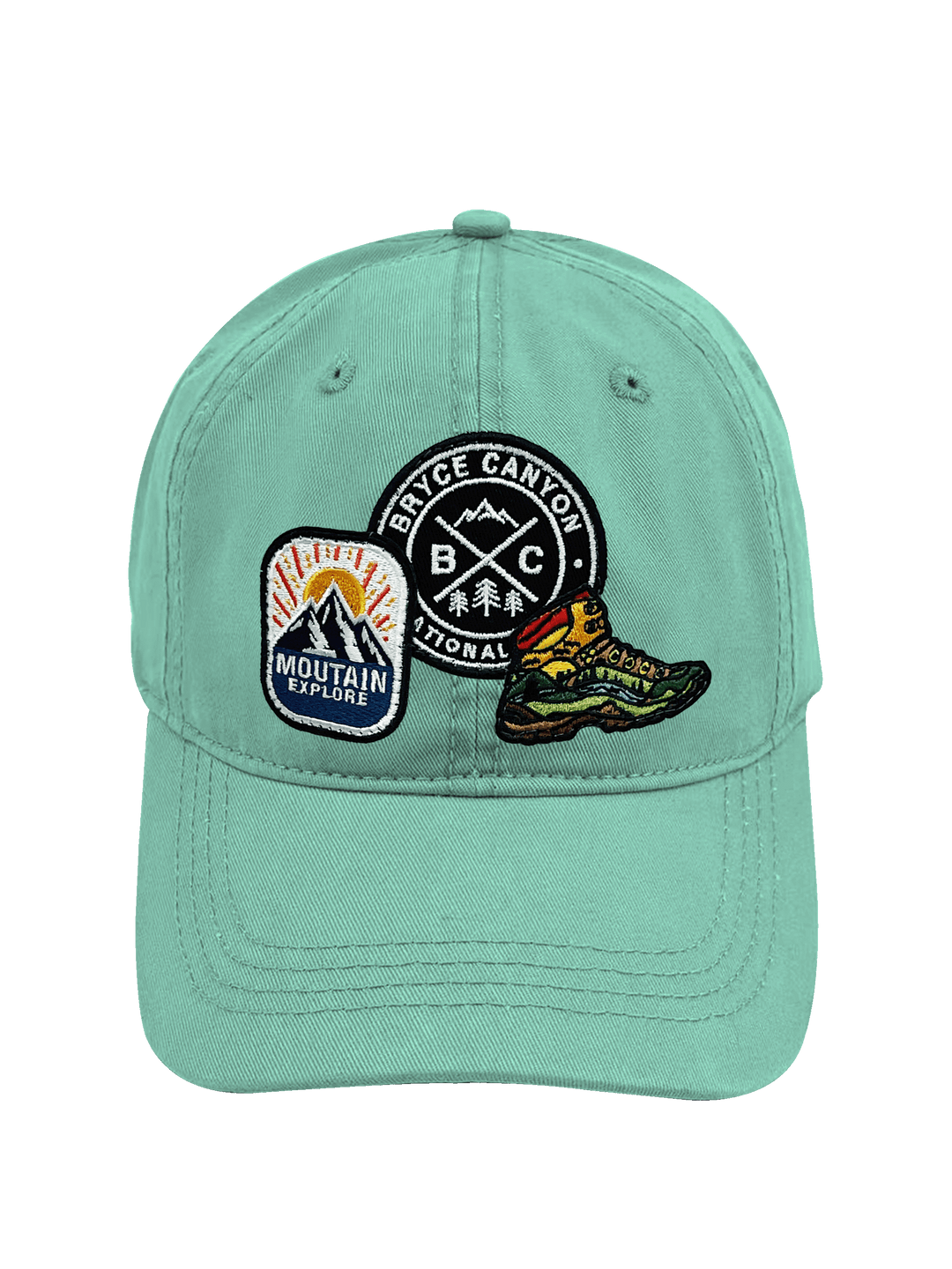 Bryce Canyon Mountain Adventure Embroidered Patch Baseball Cap