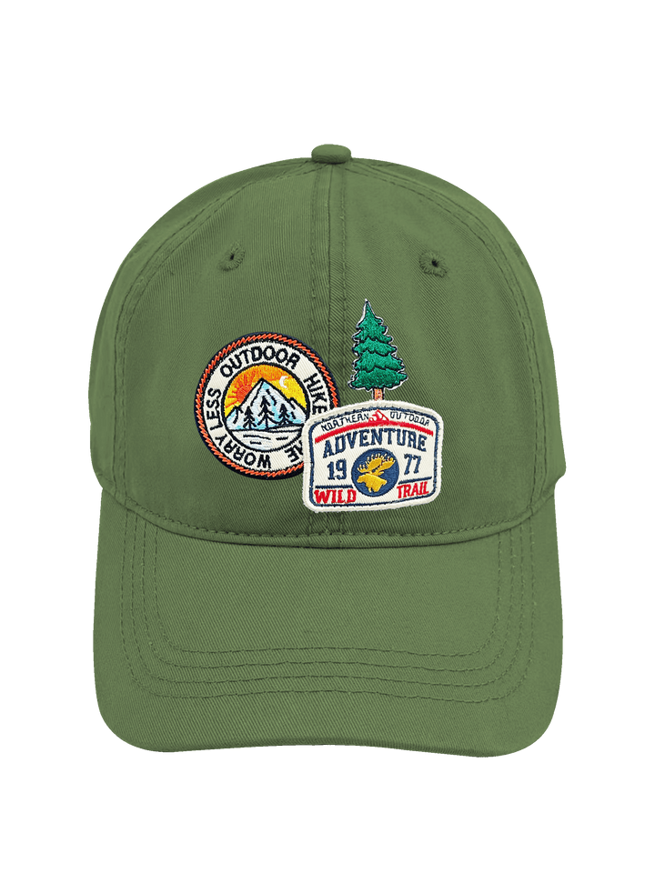 Outdoor Hike Adventure Trail Embroidered Patch Baseball Cap