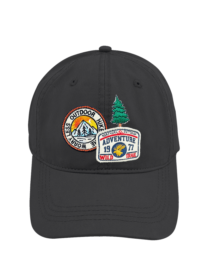 Outdoor Hike Adventure Trail Embroidered Patch Baseball Cap