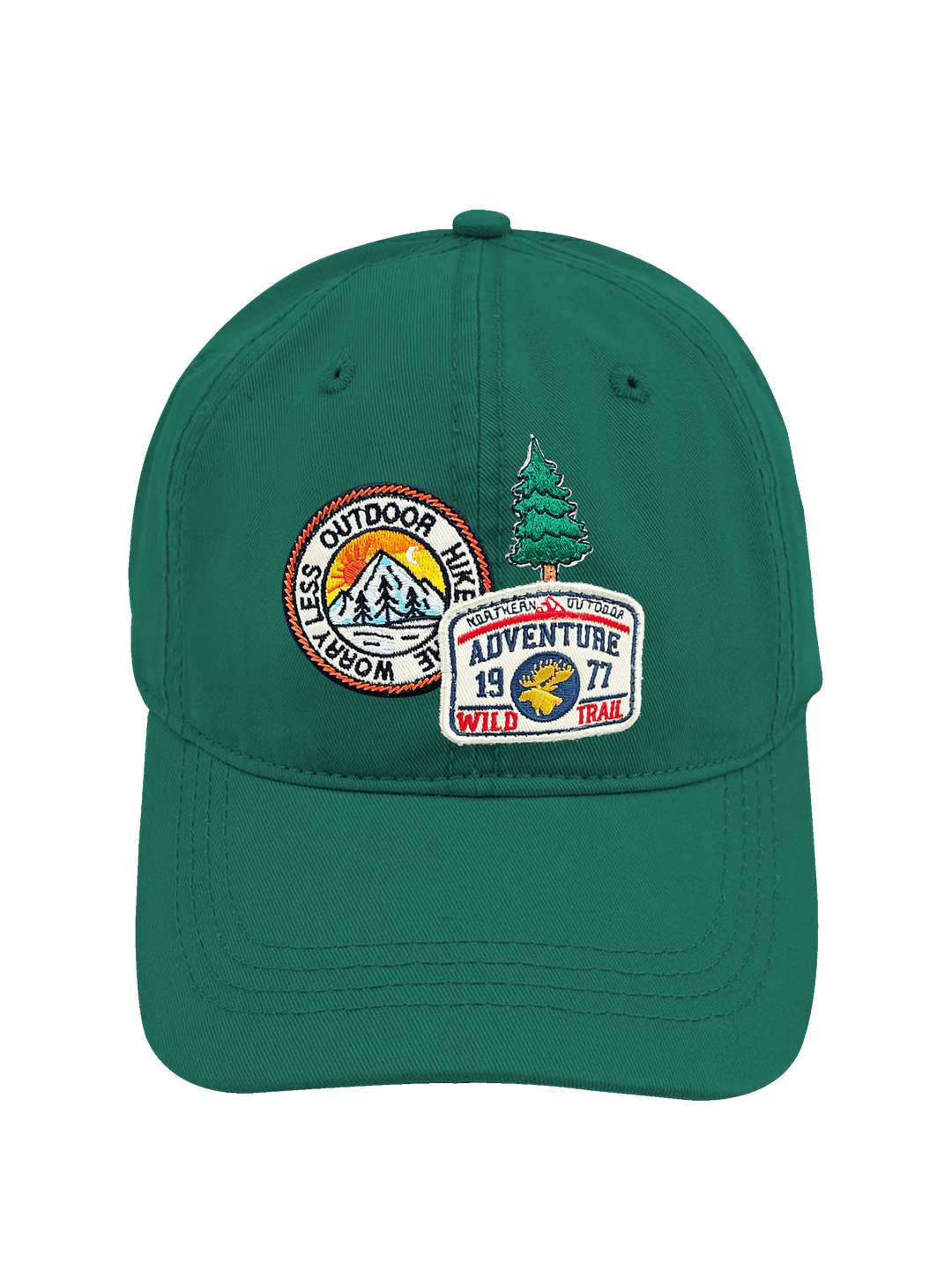 Outdoor Hike Adventure Trail Embroidered Patch Baseball Cap