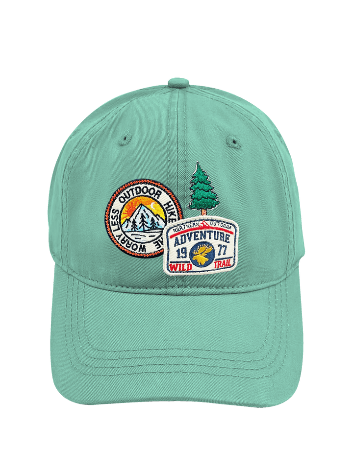 Outdoor Hike Adventure Trail Embroidered Patch Baseball Cap