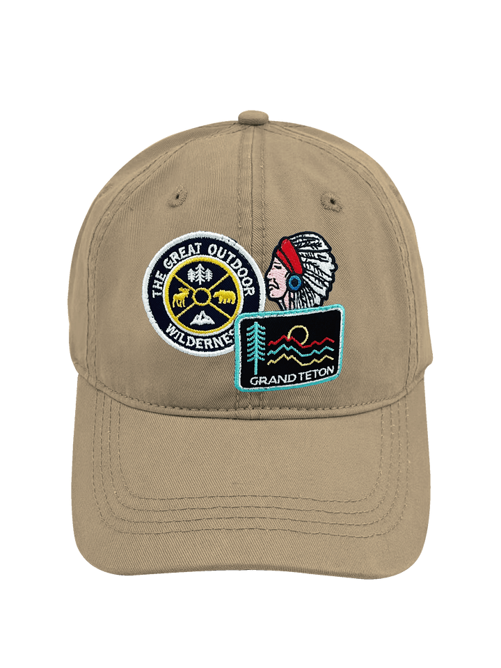 Grand Teton Wilderness Adventure Embroidered Patch Baseball Cap