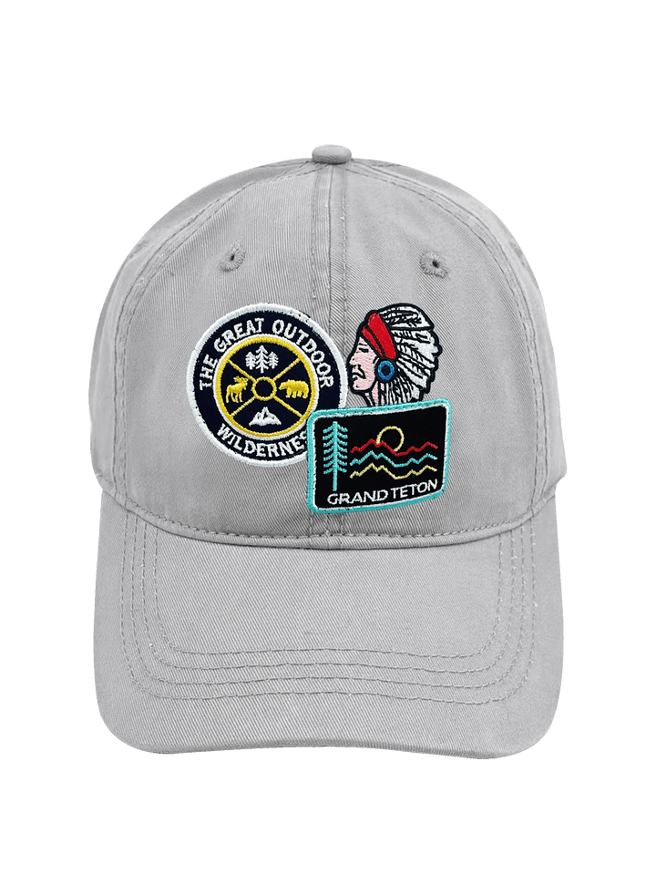 Grand Teton Wilderness Adventure Embroidered Patch Baseball Cap