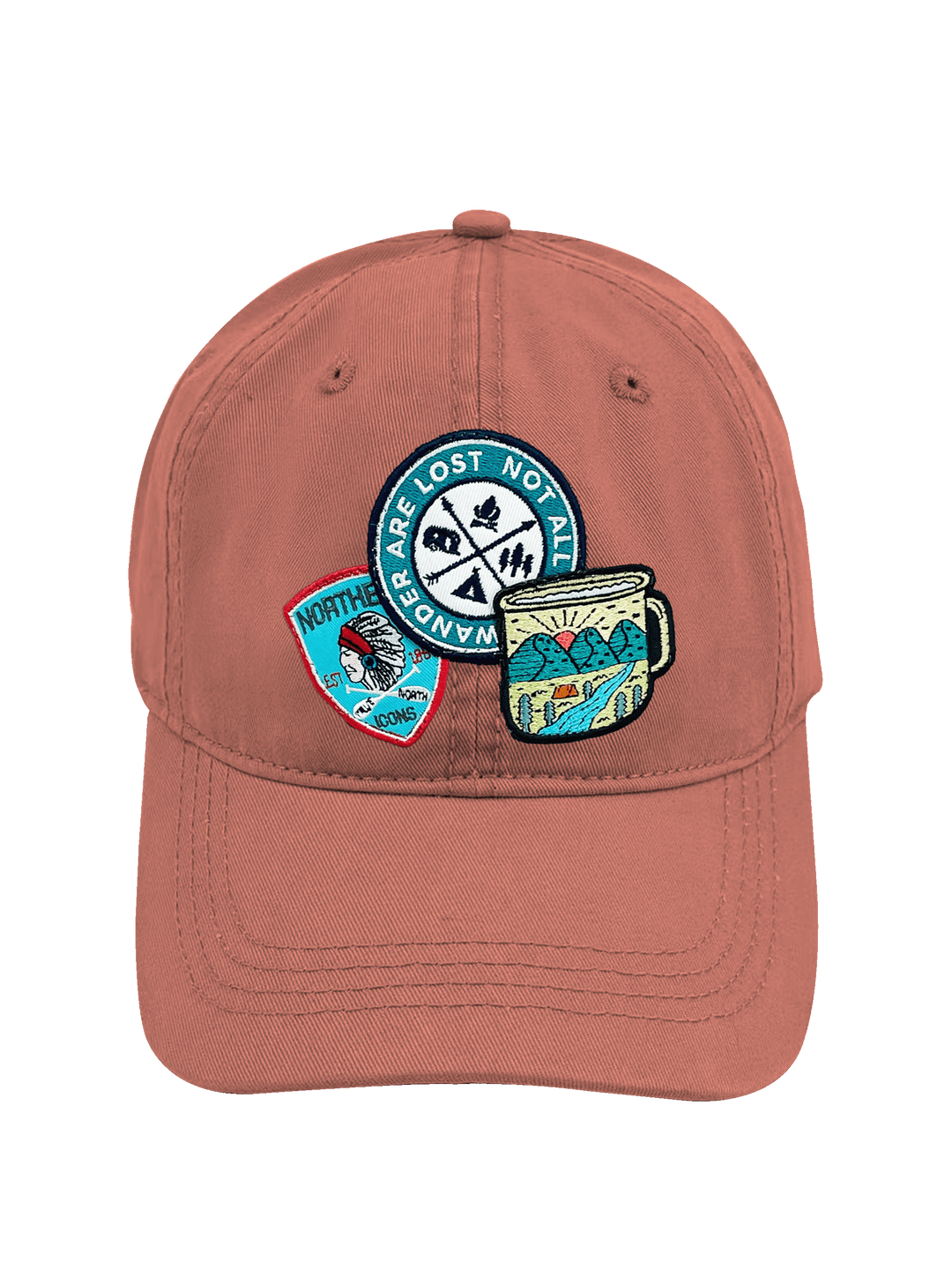 Wander Adventure Outdoor Camping Embroidered Patch Baseball Cap