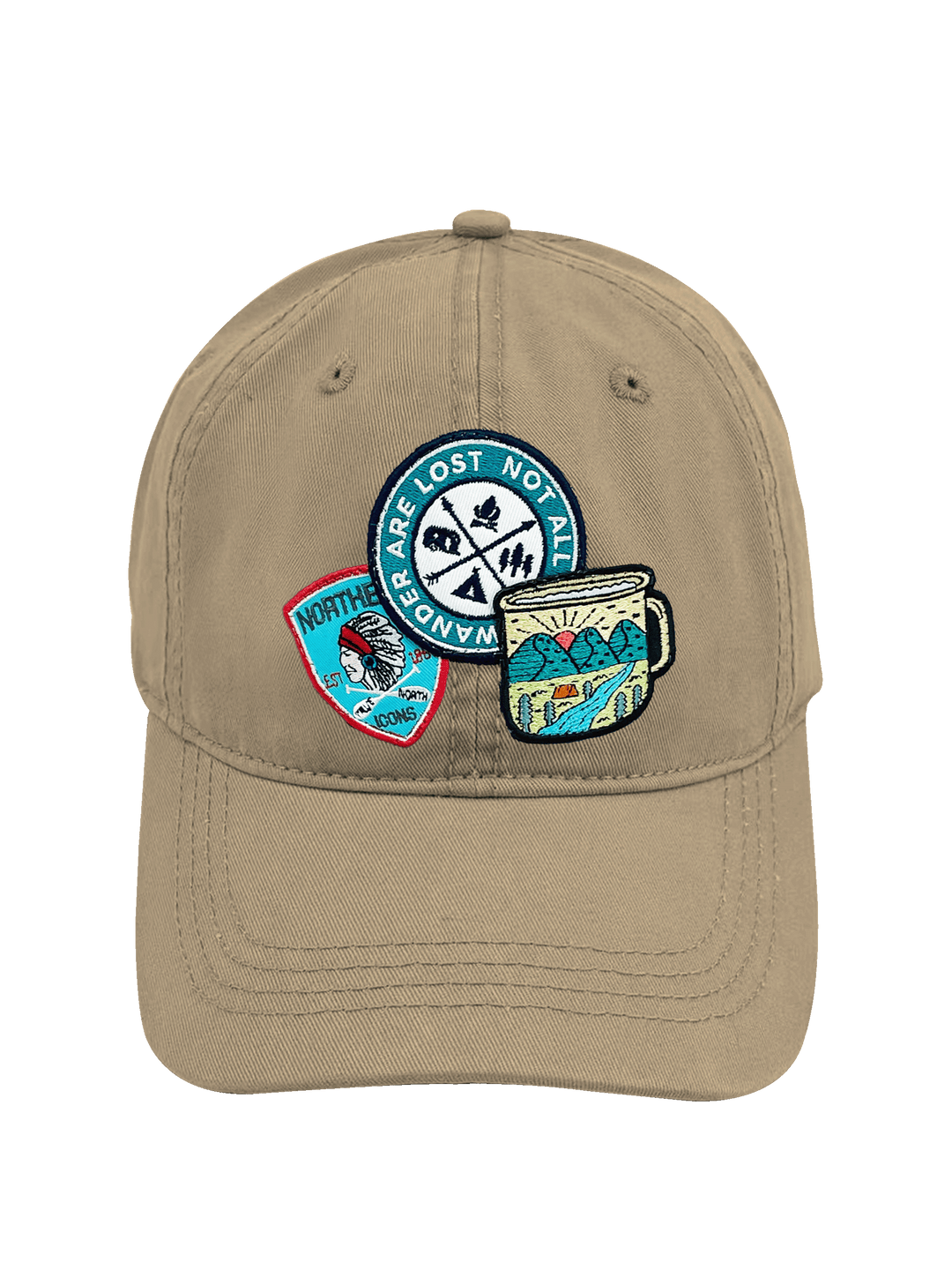 Wander Adventure Outdoor Camping Embroidered Patch Baseball Cap