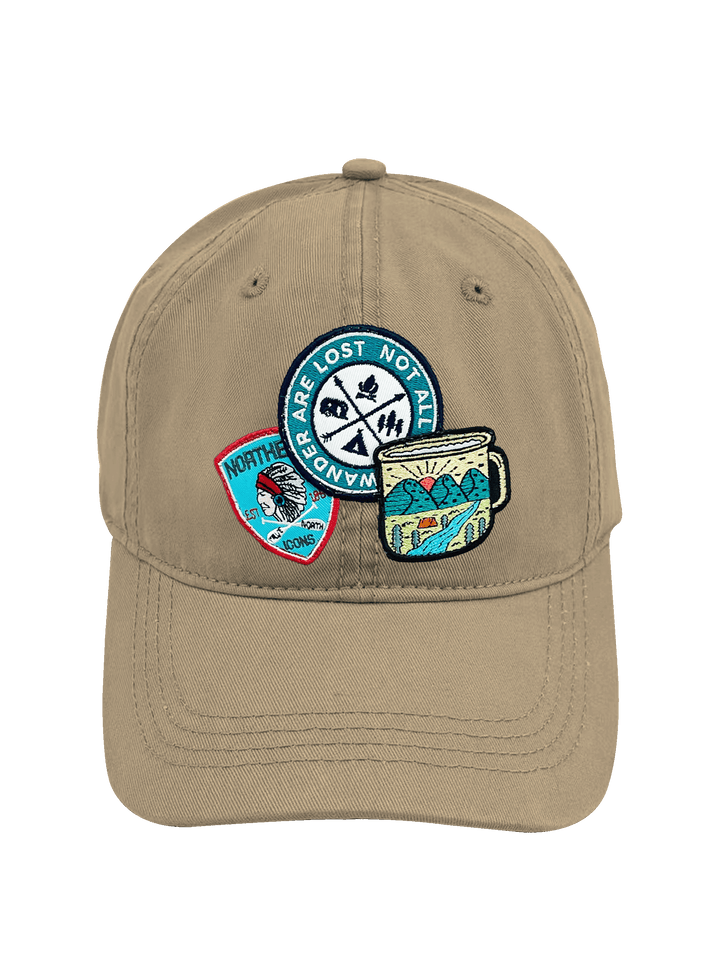 Wander Adventure Outdoor Camping Embroidered Patch Baseball Cap