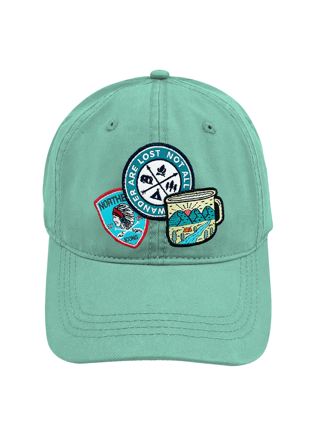 Wander Adventure Outdoor Camping Embroidered Patch Baseball Cap