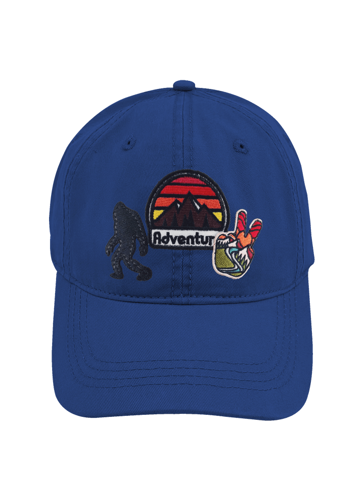 Sasquatch Mountain Adventure Embroidered Patch Baseball Cap