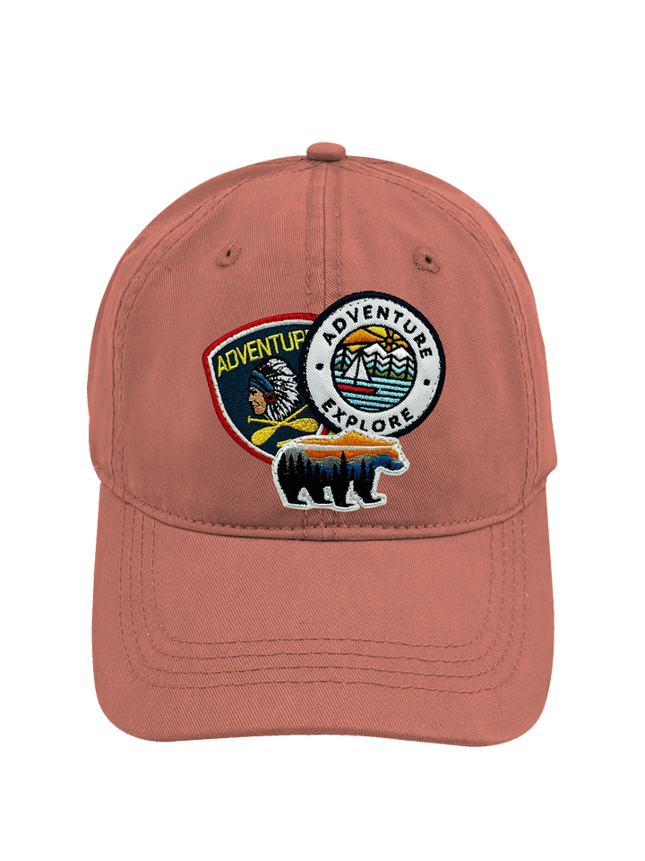Mountain Bear Adventure Explore Embroidered Patch Baseball Cap