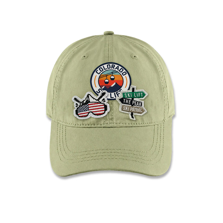 Colorado Ski Life Adventure Baseball Cap