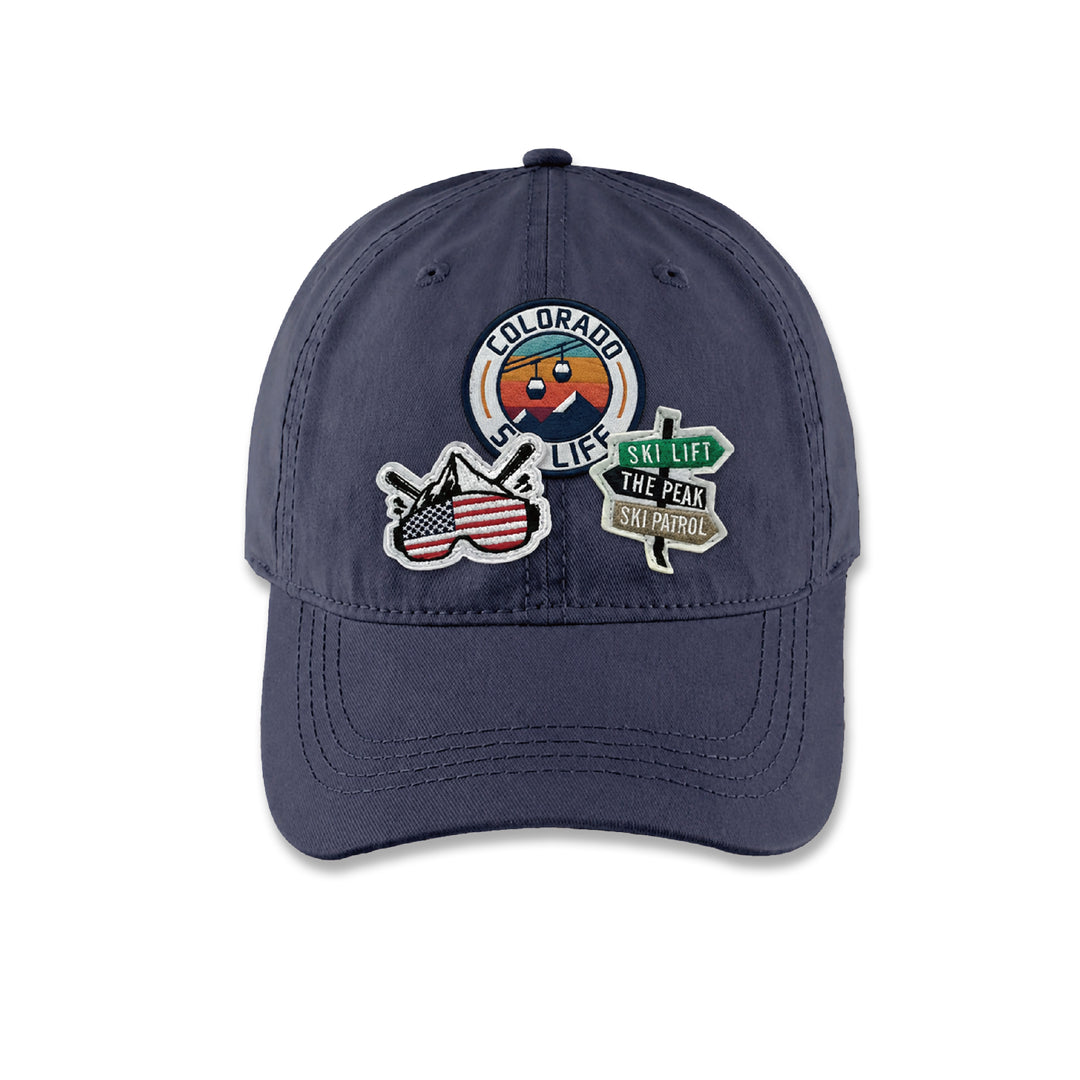 Colorado Ski Life Adventure Baseball Cap