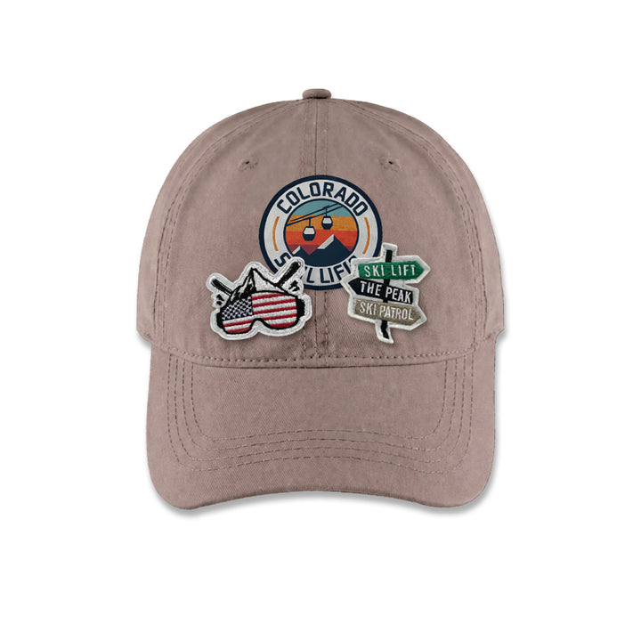 Colorado Ski Life Adventure Baseball Cap