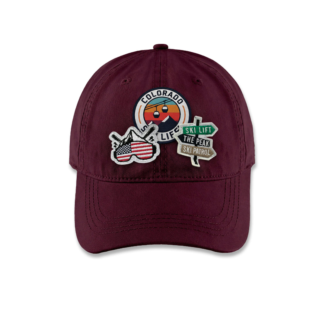 Colorado Ski Life Adventure Baseball Cap