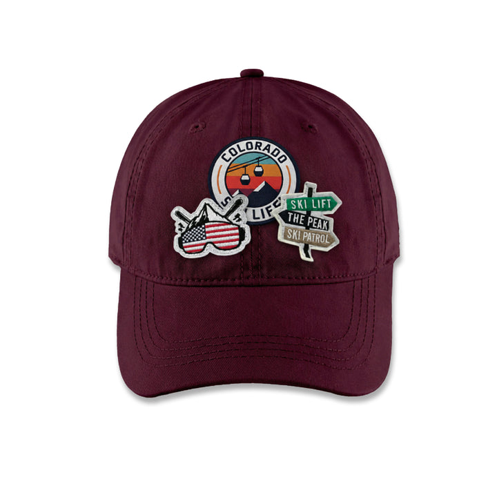 Colorado Ski Life Adventure Baseball Cap