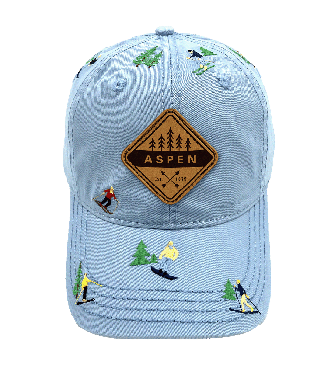 Aspen Colorado Skiing Adventure Baseball Cap