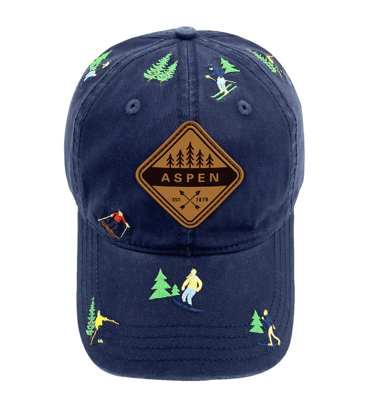 Aspen Colorado Skiing Adventure Baseball Cap