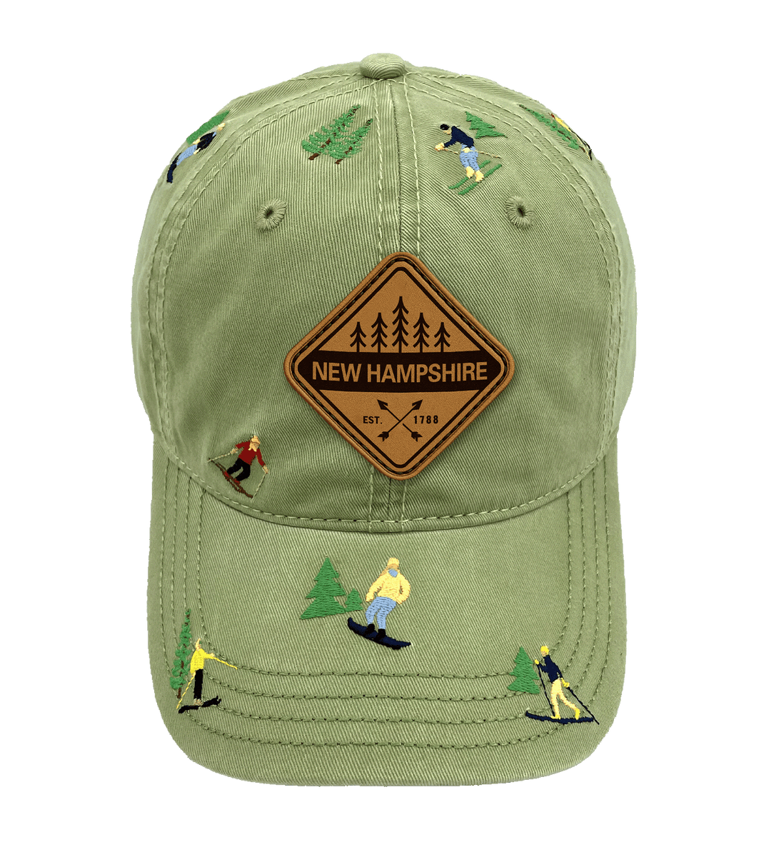 New Hampshire Skiing Adventure Baseball Cap