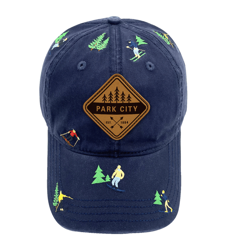 Park City Utah Skiing Adventure Baseball Cap