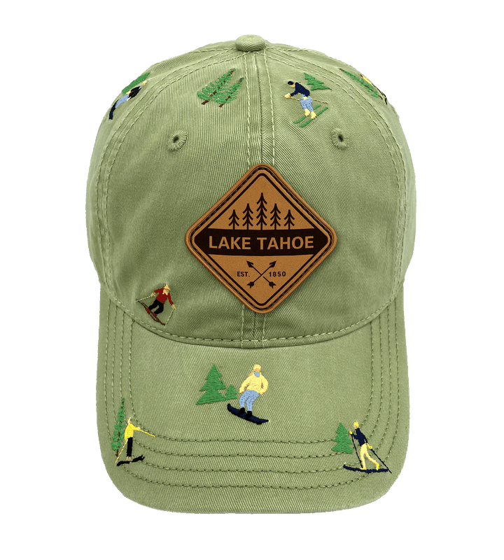 Lake Tahoe Skiing Adventure Baseball Cap