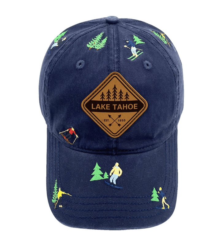 Lake Tahoe Skiing Adventure Baseball Cap