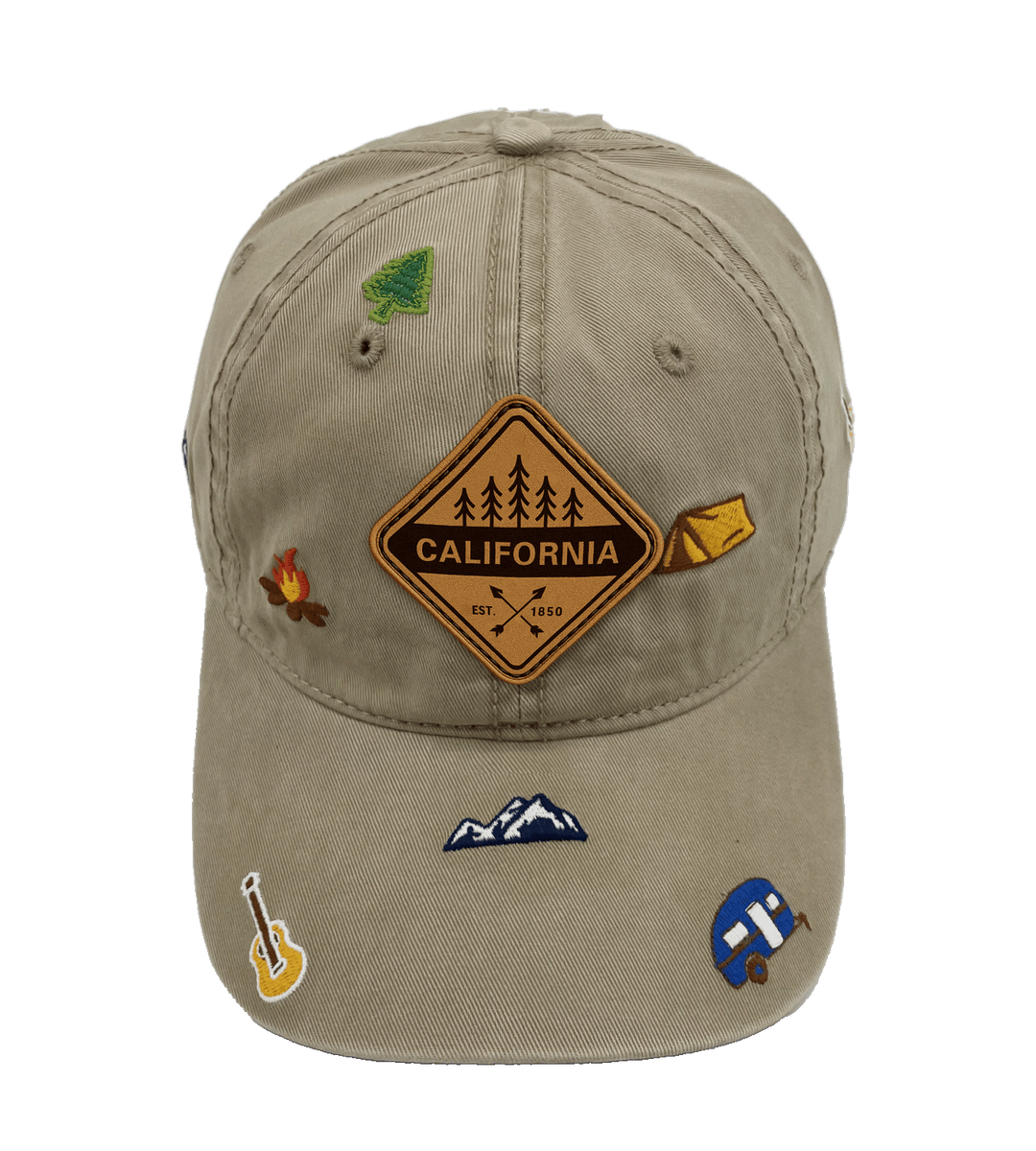 California Outdoor Camping Baseball Cap