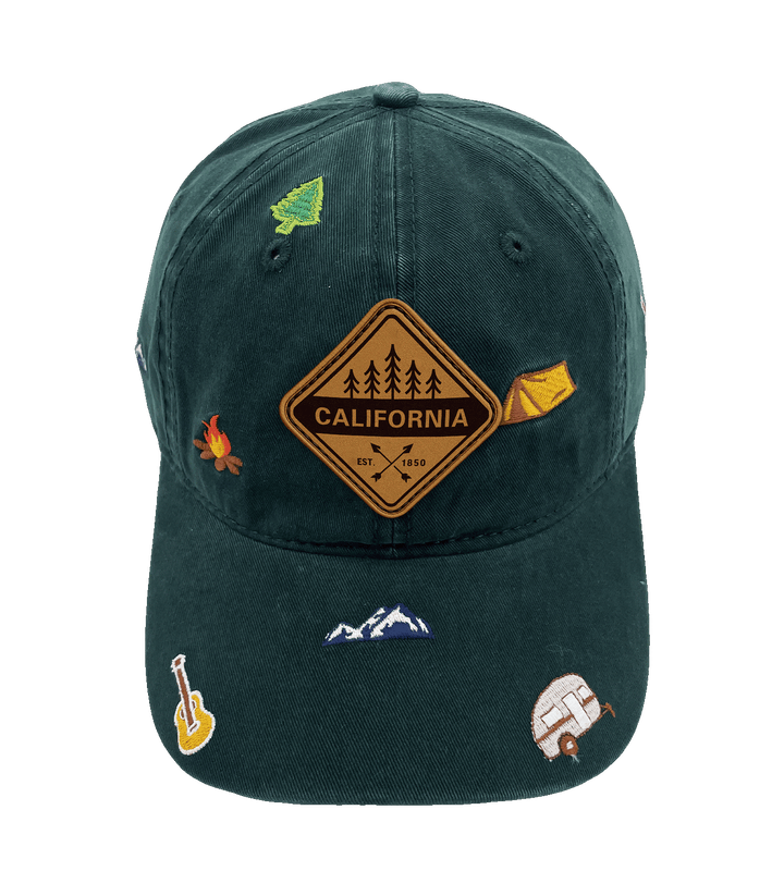 California Outdoor Camping Baseball Cap