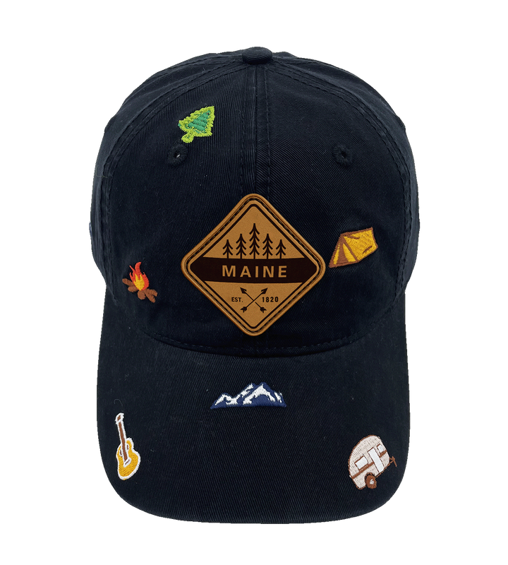 Maine Outdoor Camping Baseball Cap