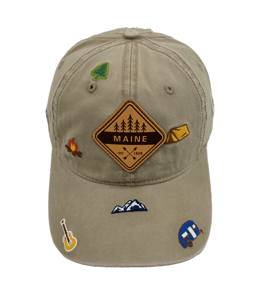 Maine Outdoor Camping Baseball Cap