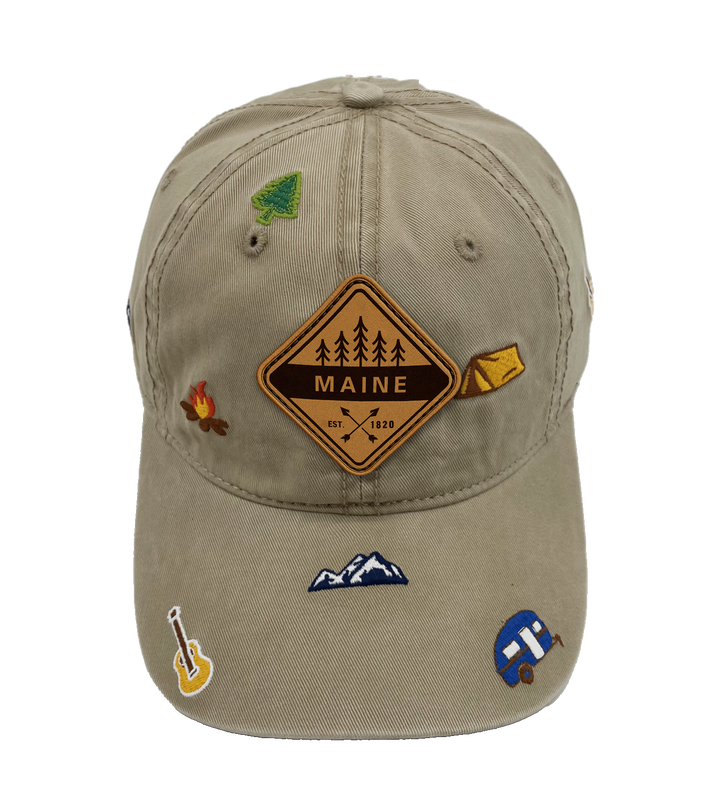 Maine Outdoor Camping Baseball Cap