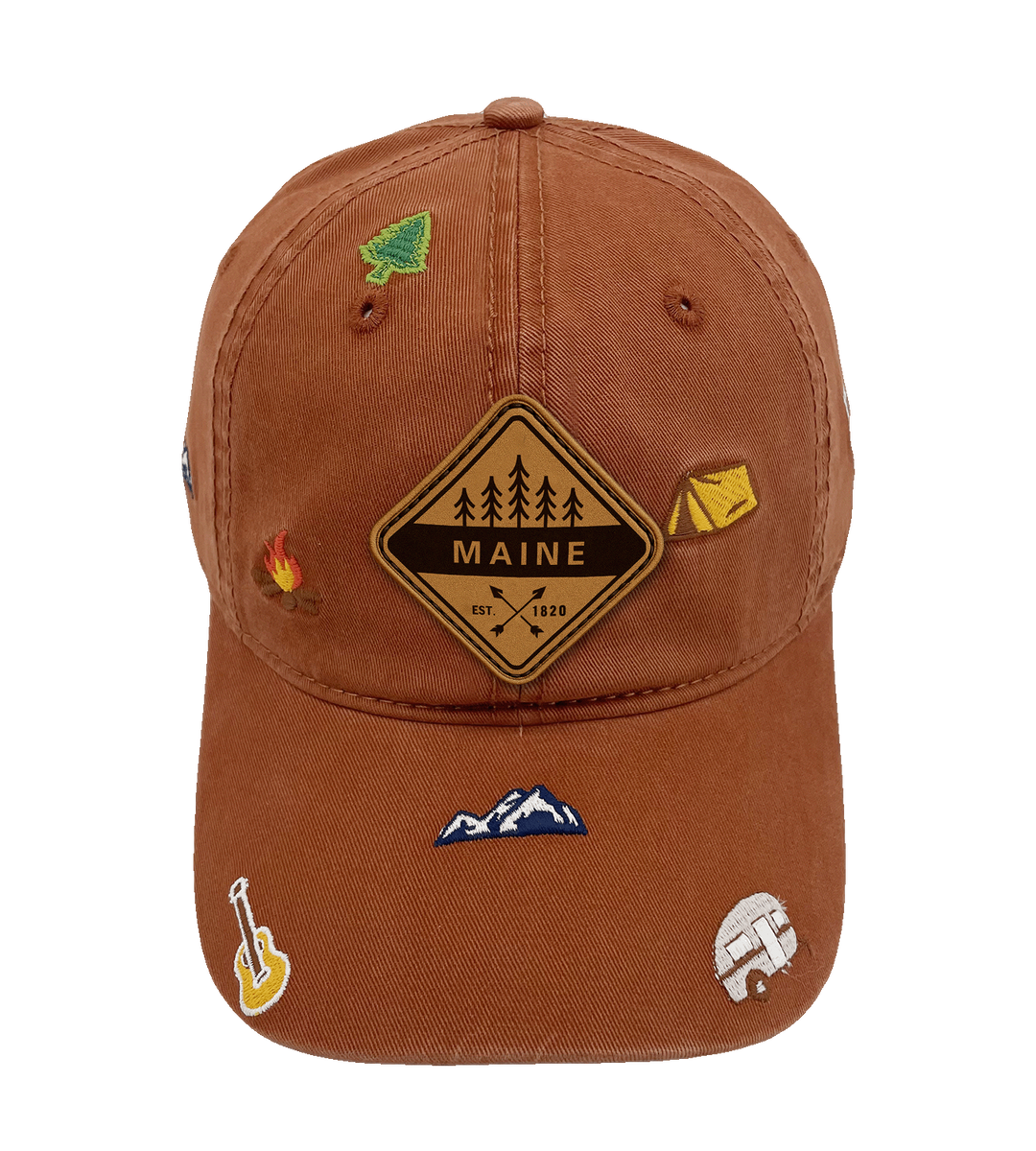 Maine Outdoor Camping Baseball Cap