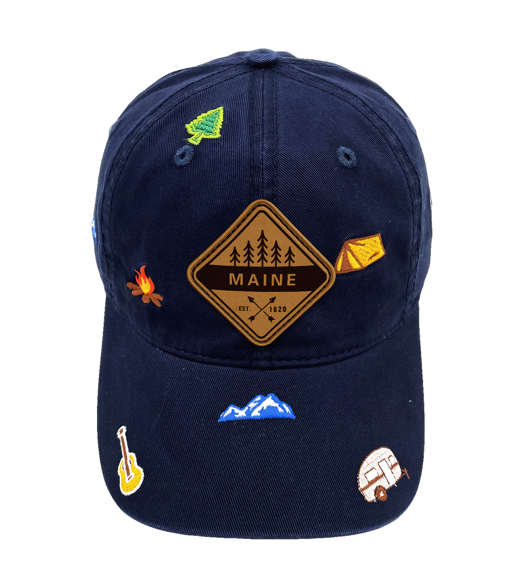 Maine Outdoor Camping Baseball Cap