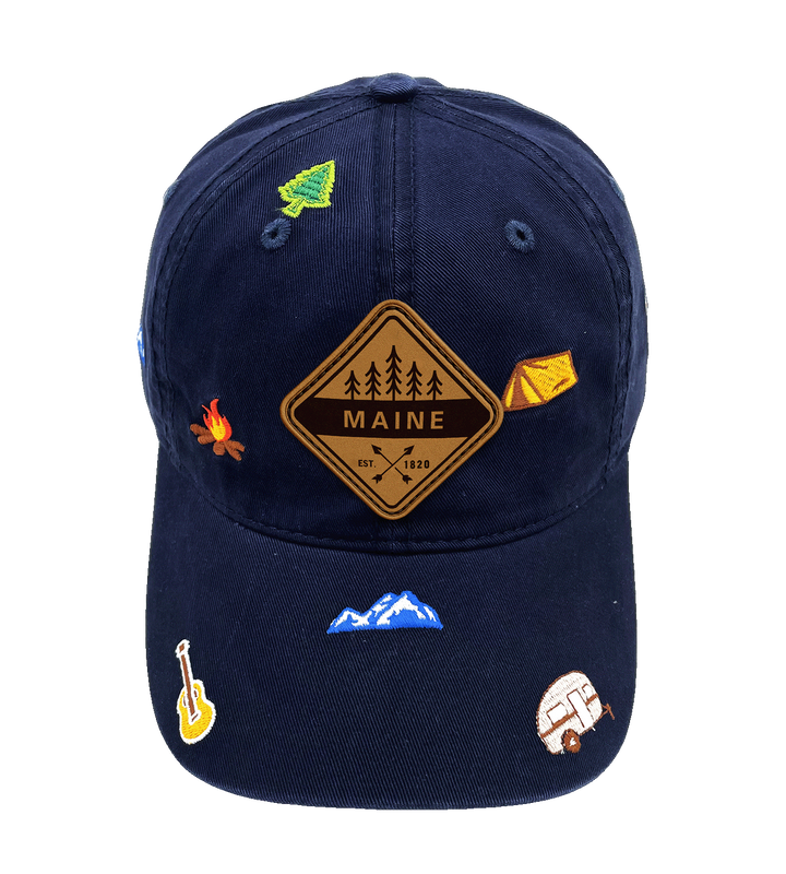 Maine Outdoor Camping Baseball Cap