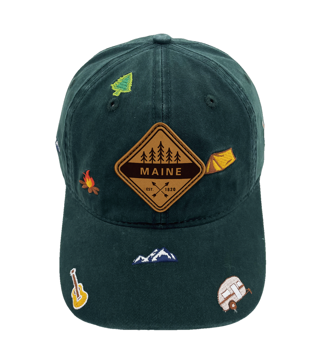 Maine Outdoor Camping Baseball Cap