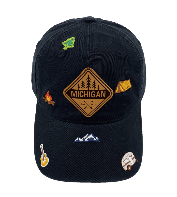 Michigan Outdoor Camping Baseball Cap