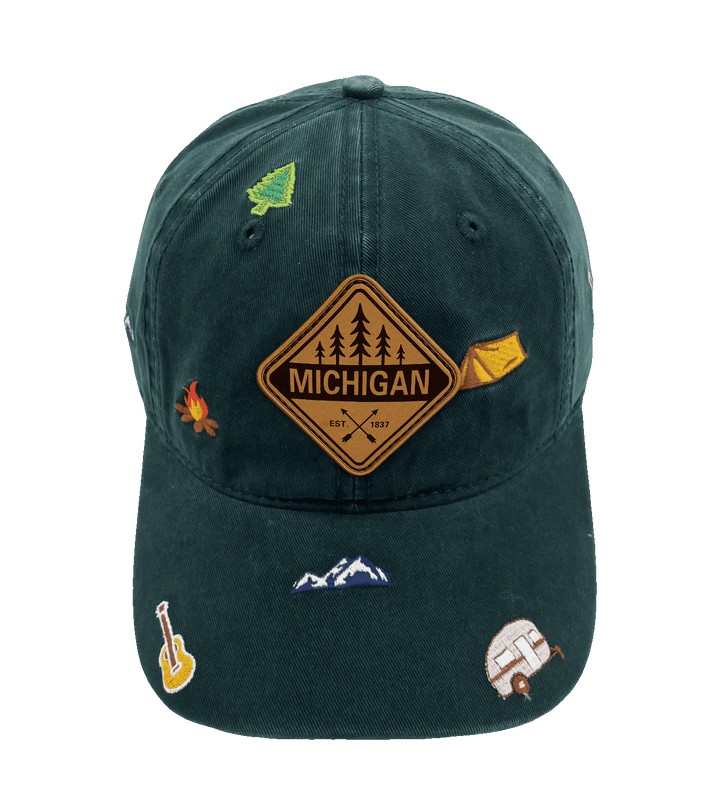 Michigan Outdoor Camping Baseball Cap