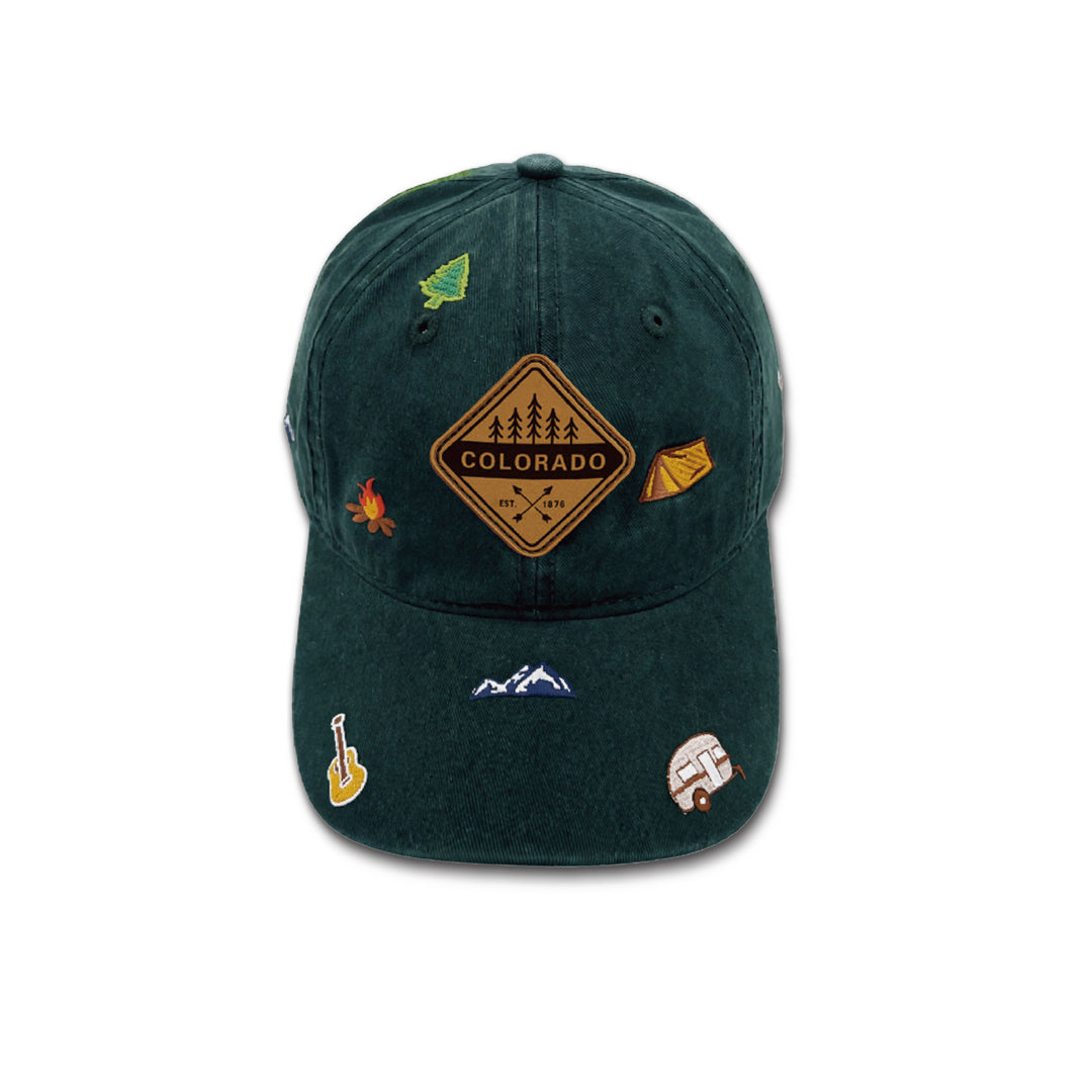 Colorado All Over Embroidered Baseball Cap