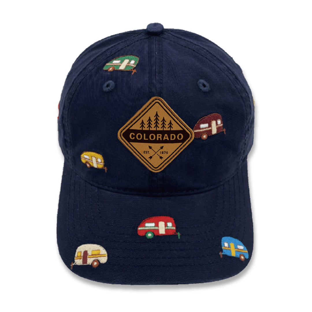 Colorado Camper Caravan Embroidered Baseball Cap