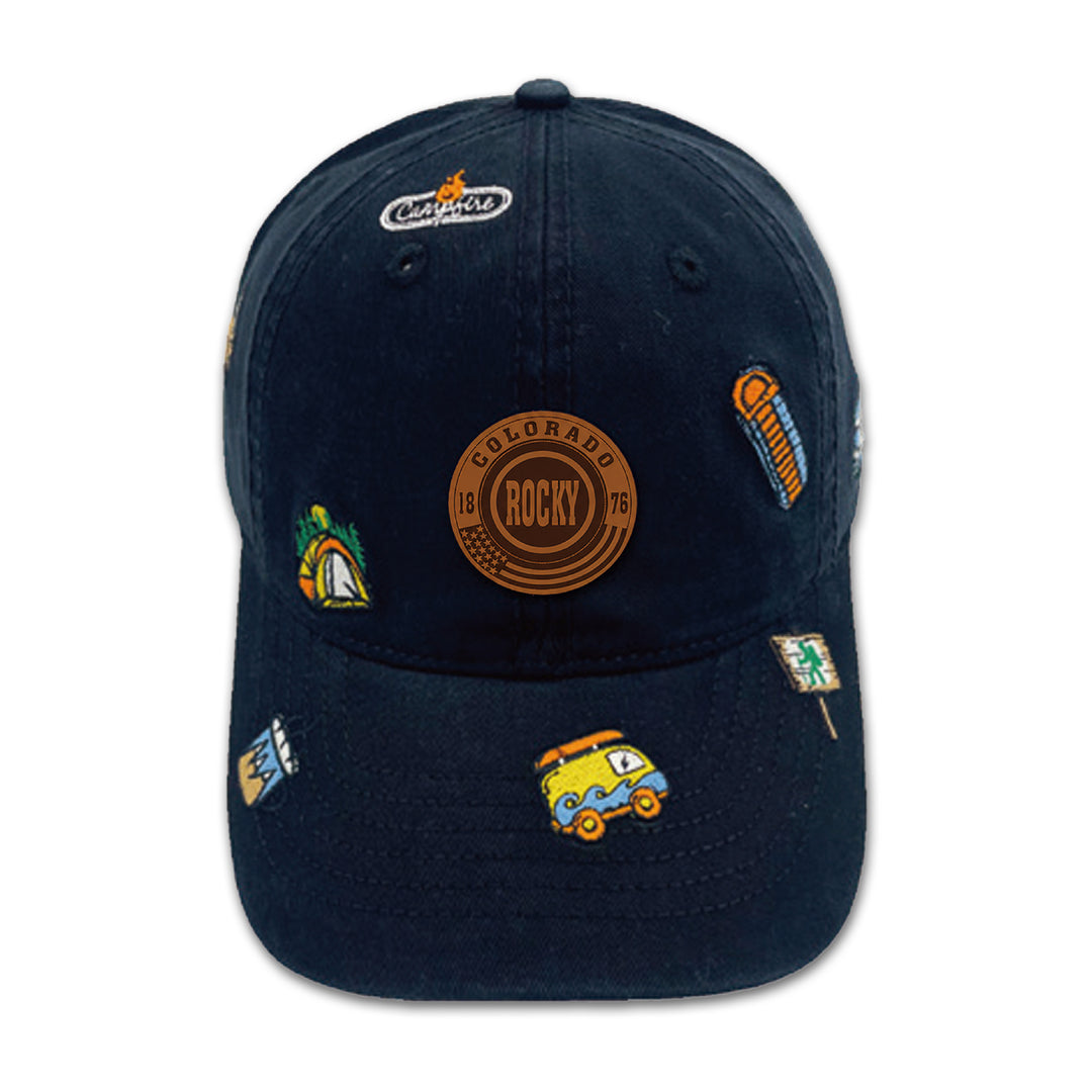 Colorado Rocky Camp Adventure Embroidered Baseball Cap