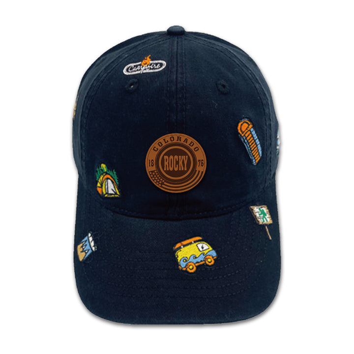 Colorado Rocky Camp Adventure Embroidered Baseball Cap