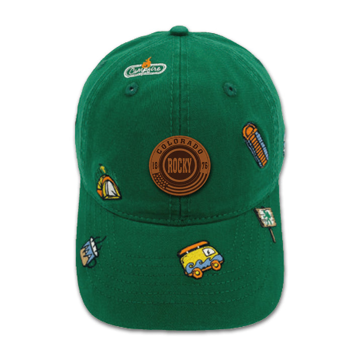 Colorado Rocky Camp Adventure Embroidered Baseball Cap