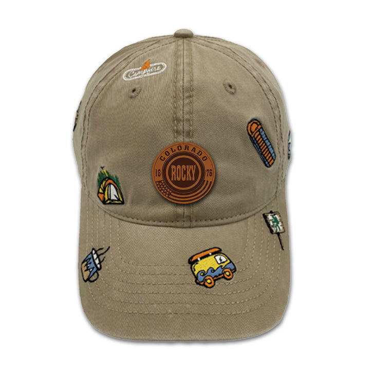 Colorado Rocky Camp Adventure Embroidered Baseball Cap