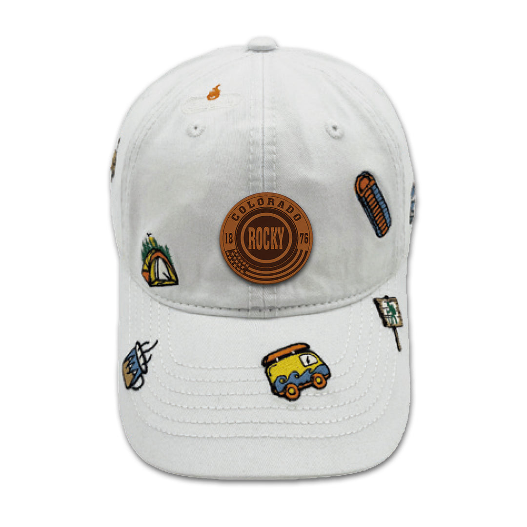 Colorado Rocky Camp Adventure Embroidered Baseball Cap