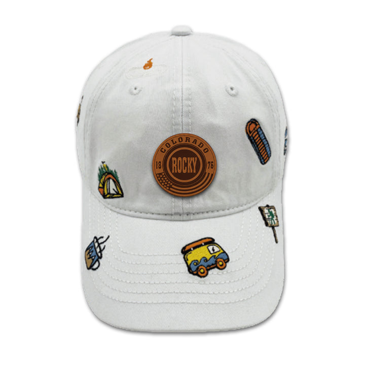Colorado Rocky Camp Adventure Embroidered Baseball Cap