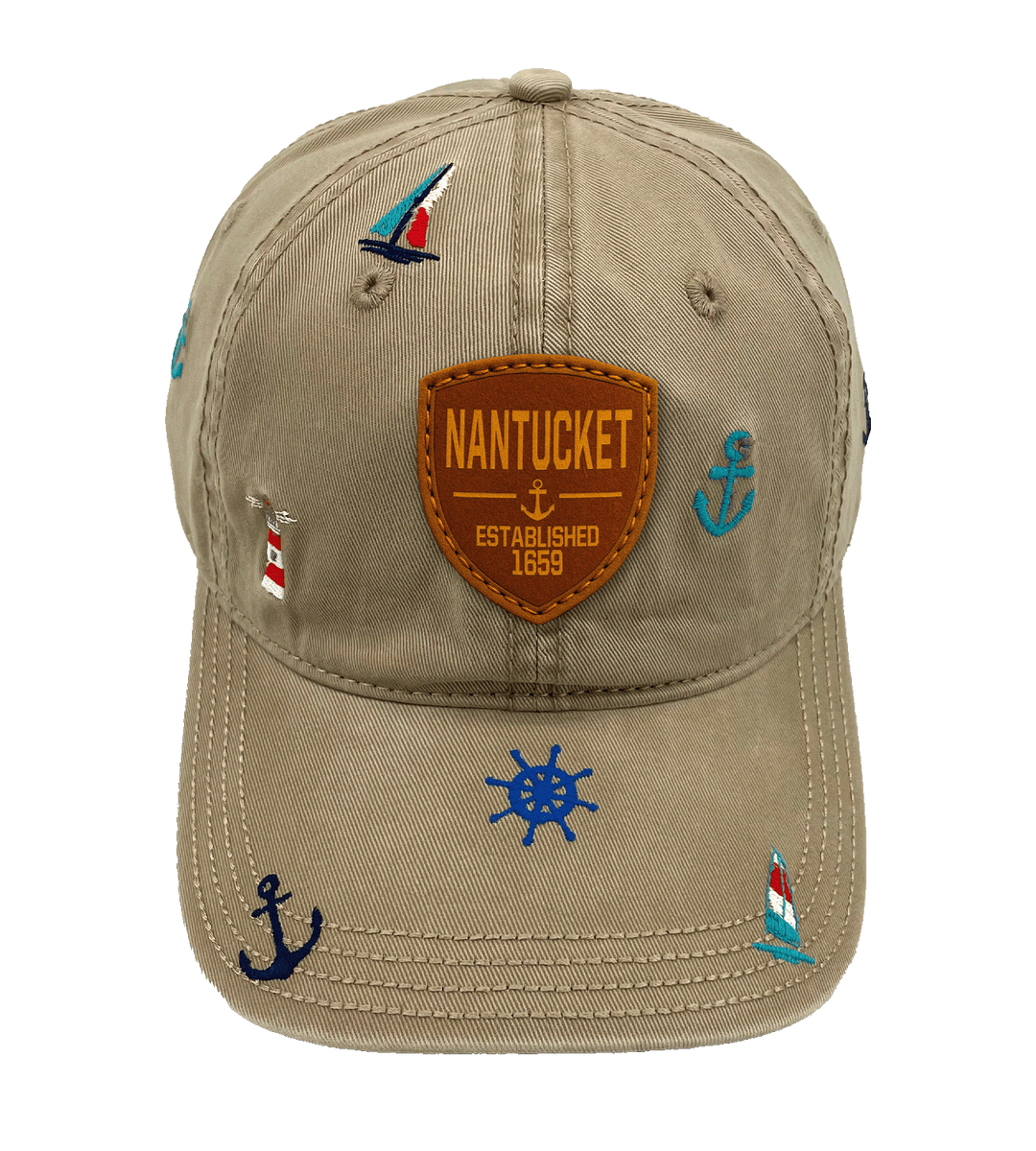 Nantucket Massachusetts Nautical Sailing Baseball Cap