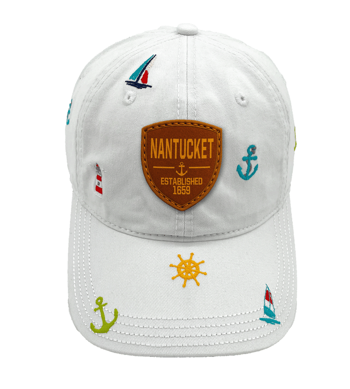 Nantucket Massachusetts Nautical Sailing Baseball Cap